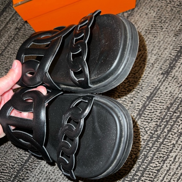 HERMES EXTRA SANDALS BLACK - Picture 2 of 13
